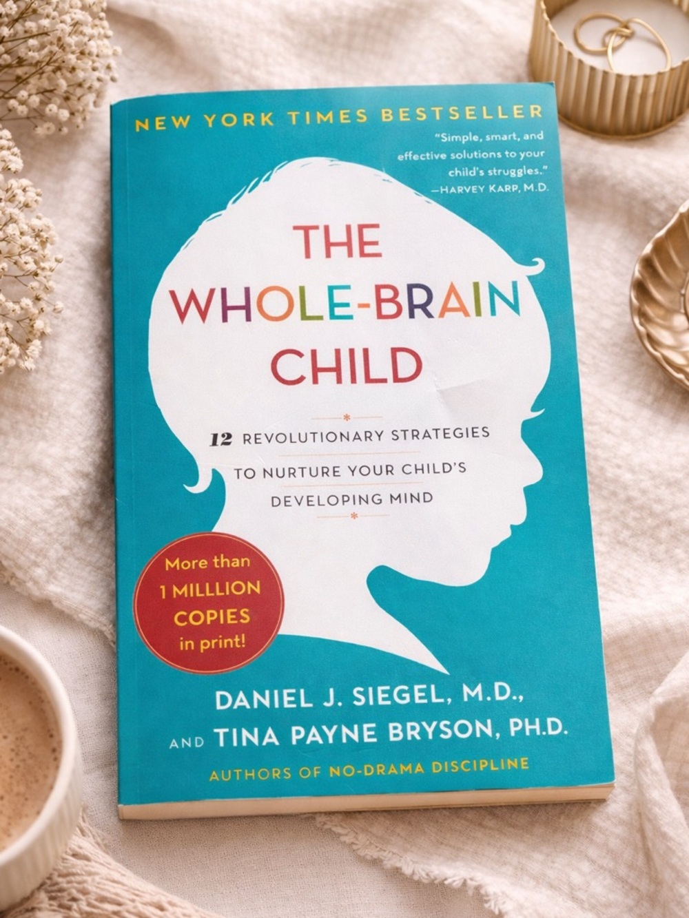 The Whole-Brain Child by Daniel J. Siegel & Tina Payne Bryson - Teal Cover